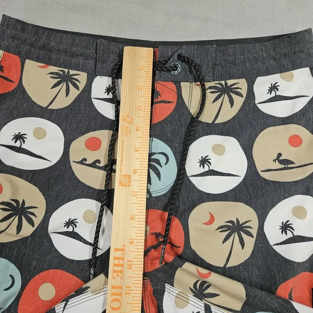Vissla Board Shorts Mens 30 Upcycle Palm Tropical Trunks Stretch Surf Hoffman